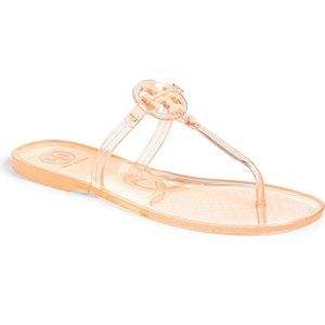 NIB Tory Burch Jelly Mini Miller Sandal PEACH PINK